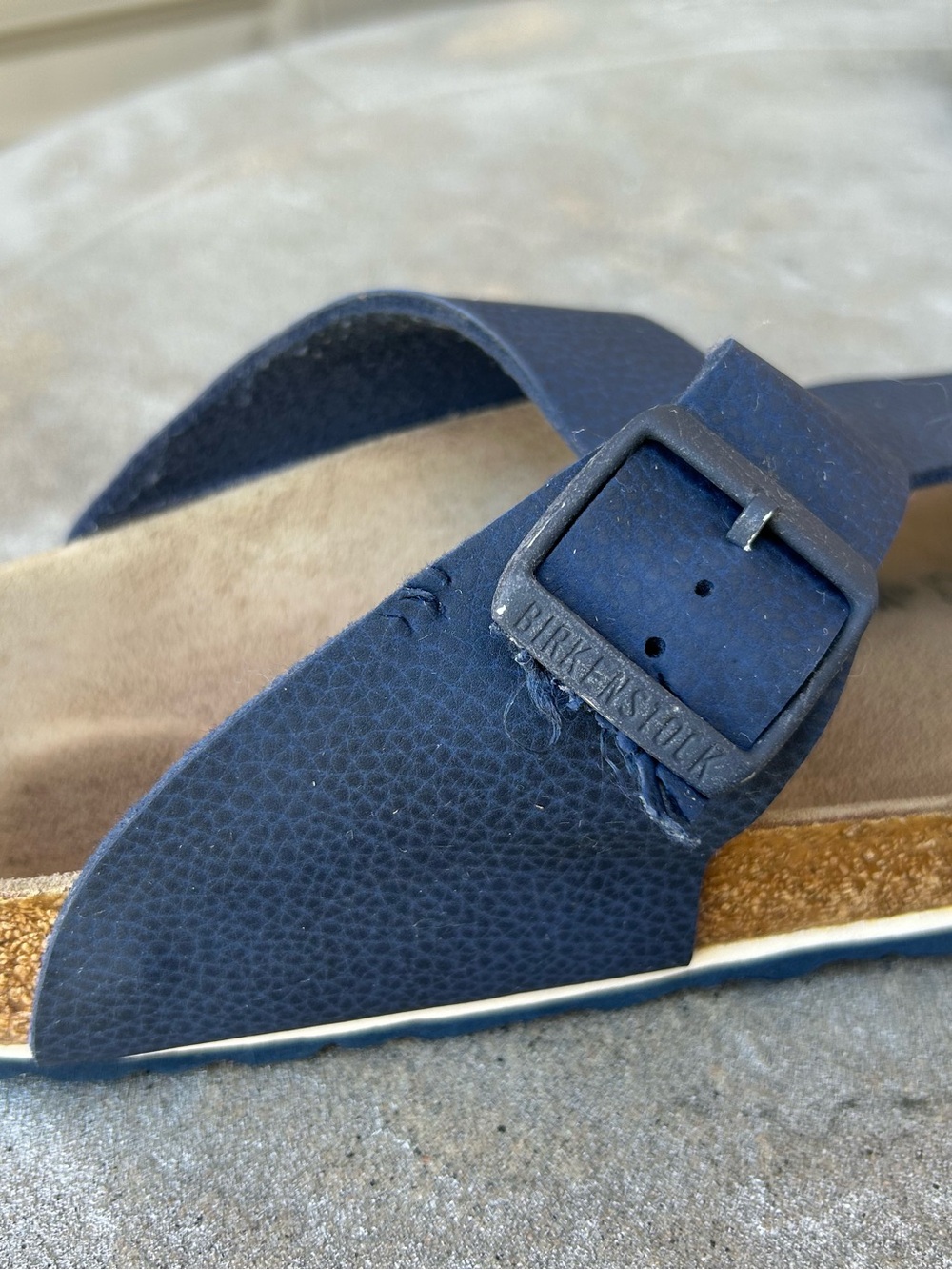 Birken Stock Men Blue Thong Sandals (READ DESCRIPTION)